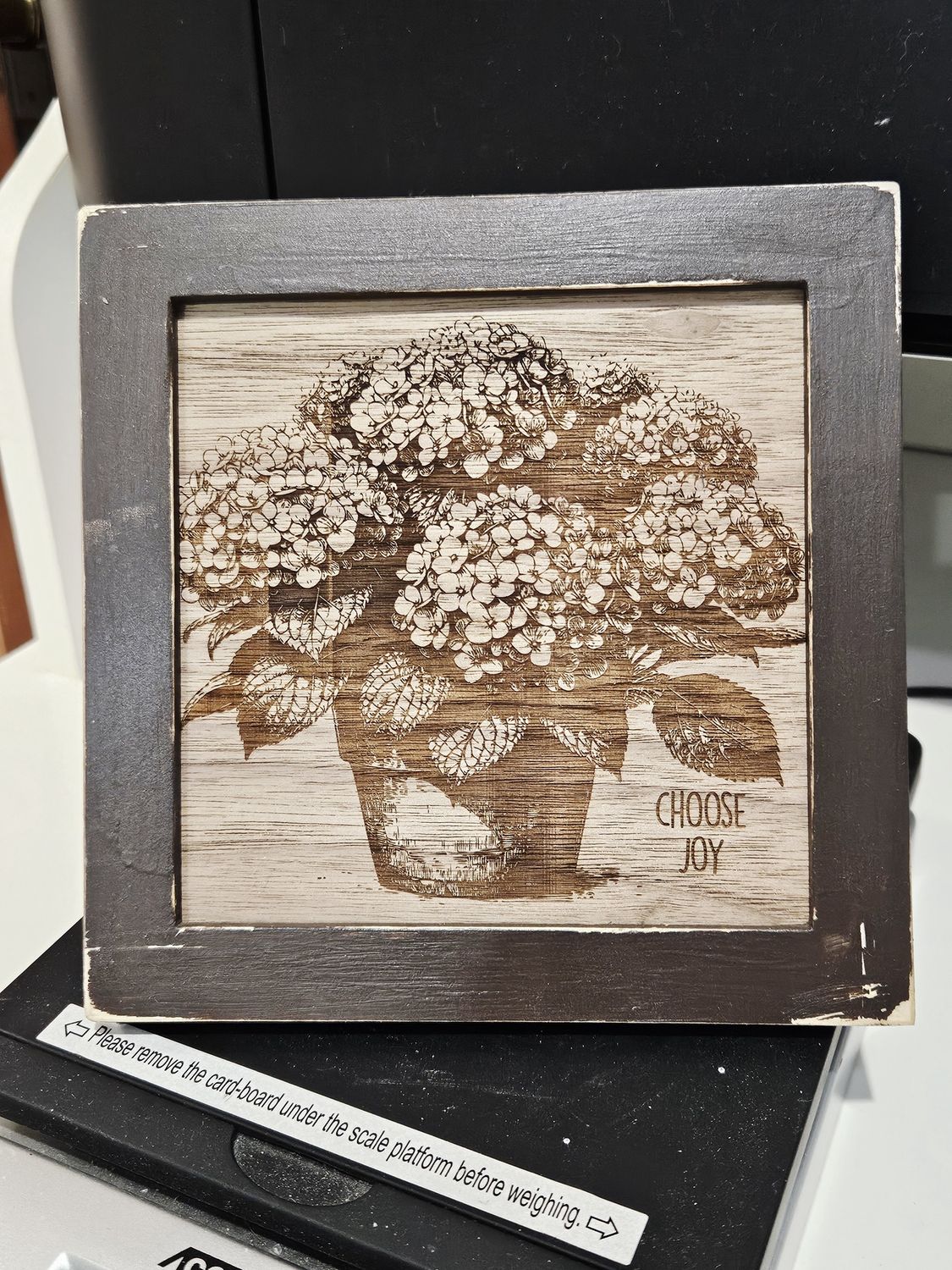 Hydrangea Wood Square
