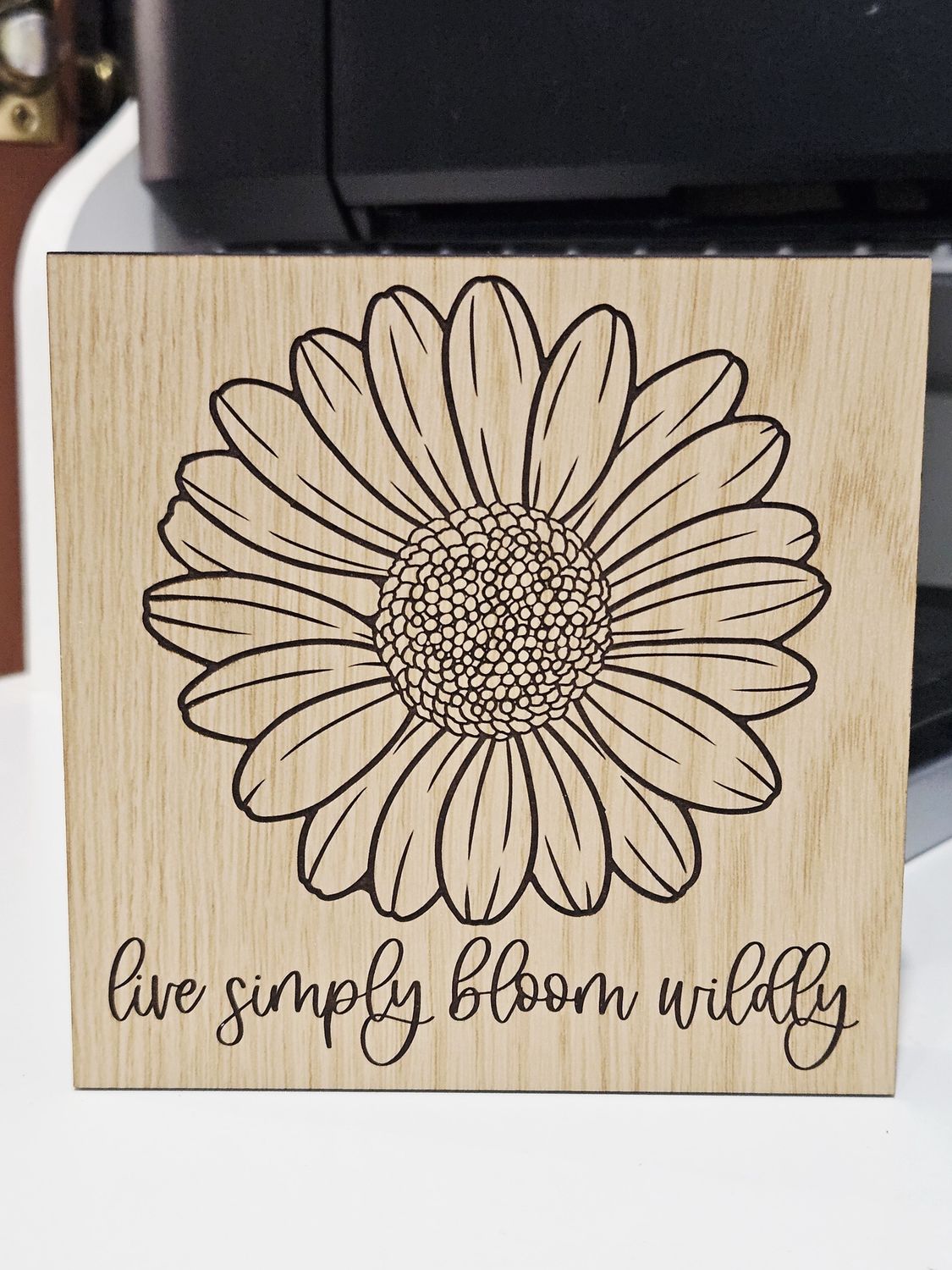 Live Simply Bloom Wildly Block