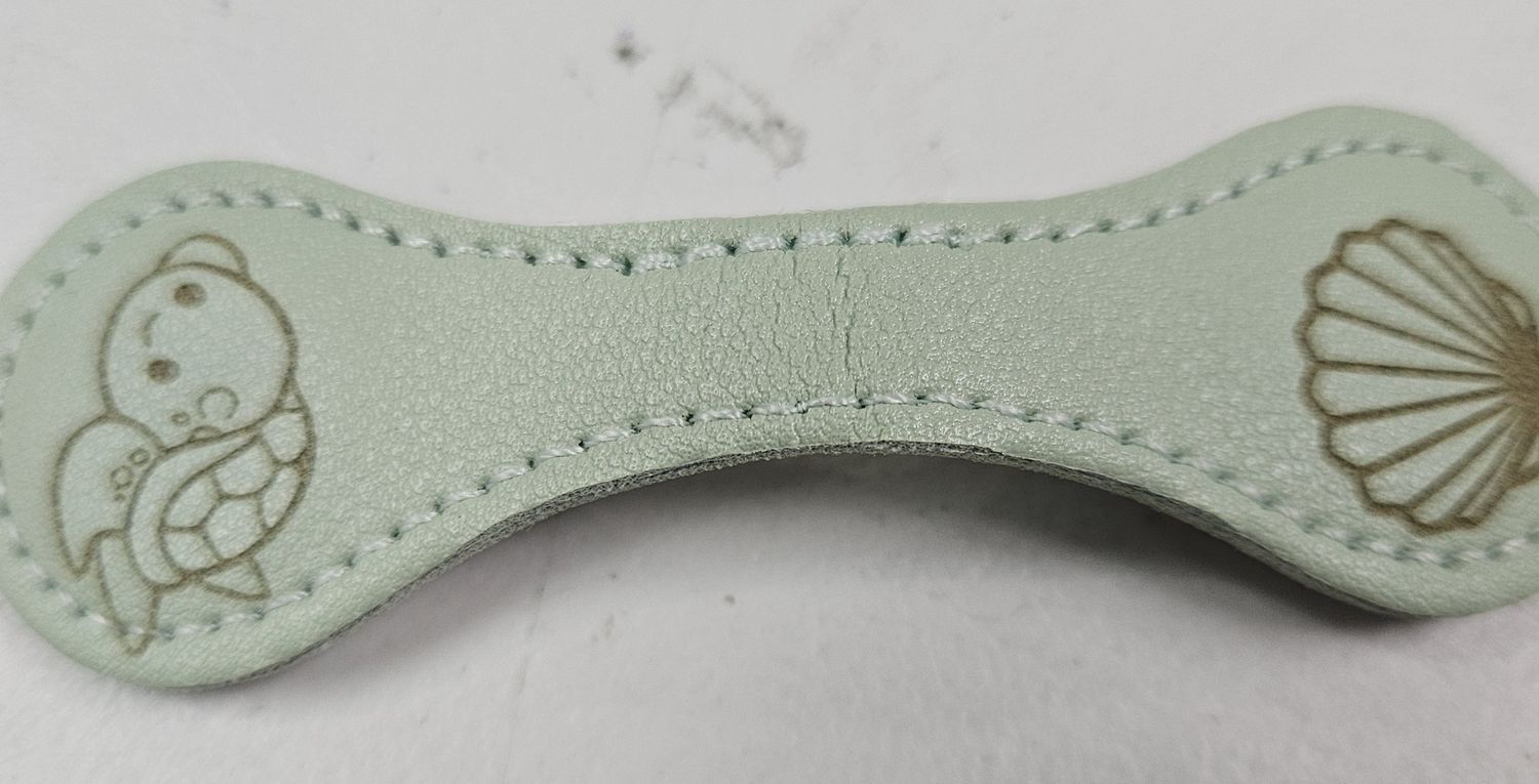 Magnetic bookmark - aqua green, sea turtle/shell