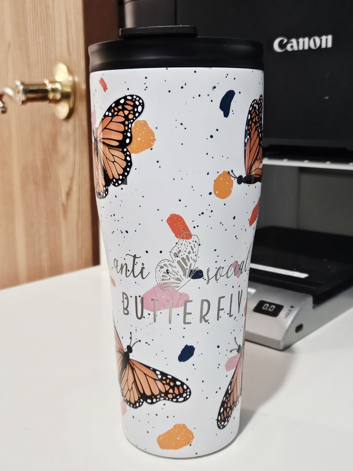 Anti Social Butterfly Tumbler