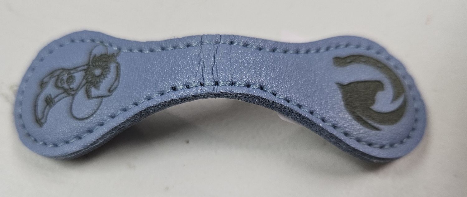 Magnetic bookmark - blue, boot/horse