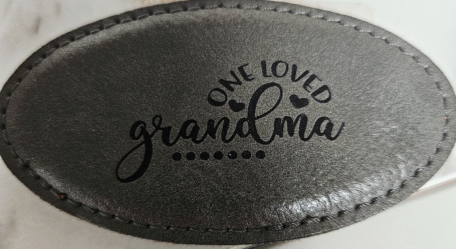 grandma leather engraved magnet