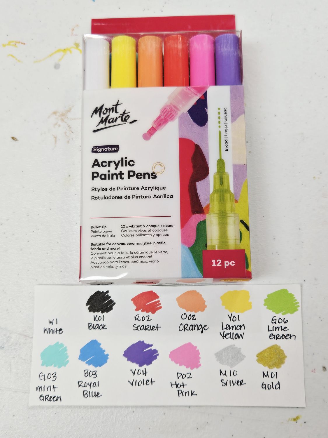 Acrylic paint pens