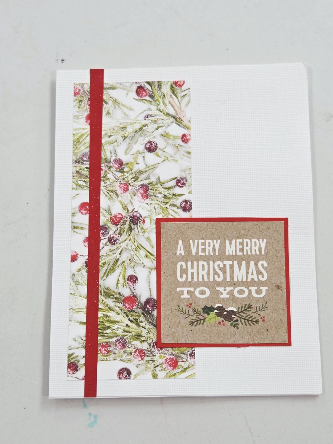 A Very Merry Christmas white card
