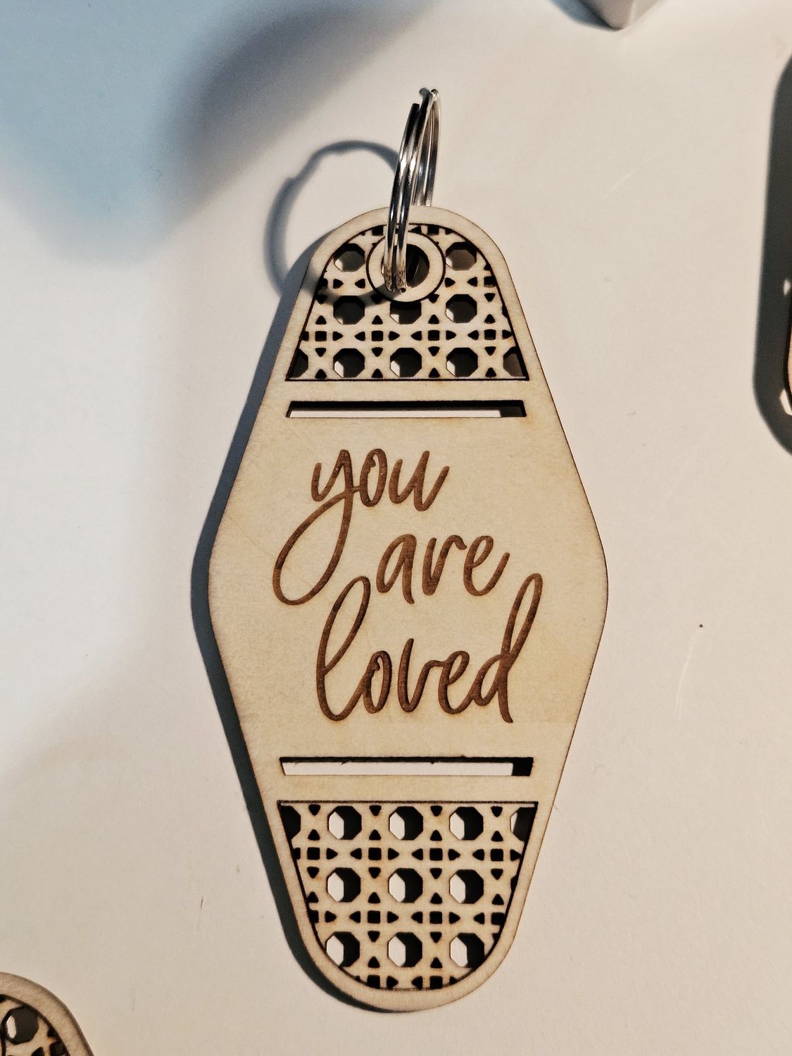 You are loved keychain