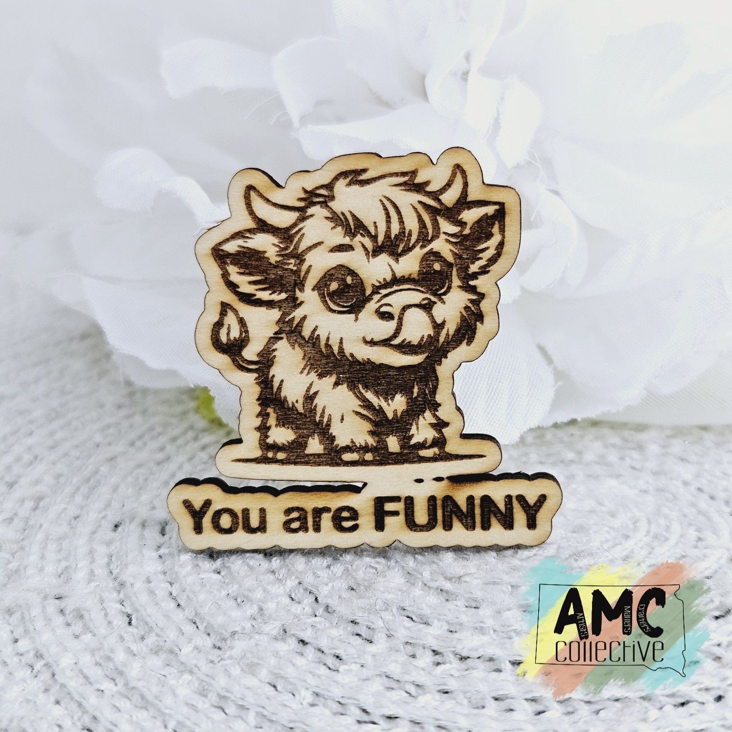 You are funny highland cow magnet