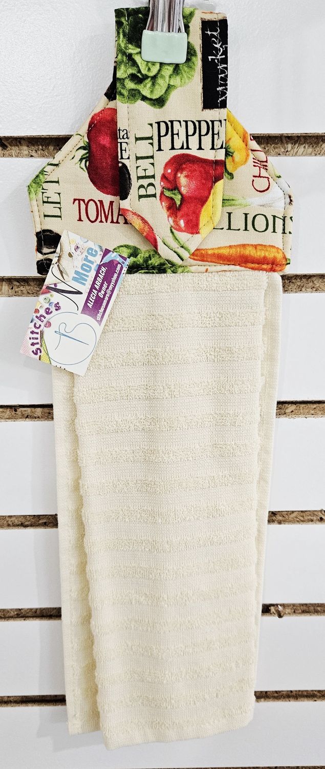 Bell pepper yellow kitchen towel
