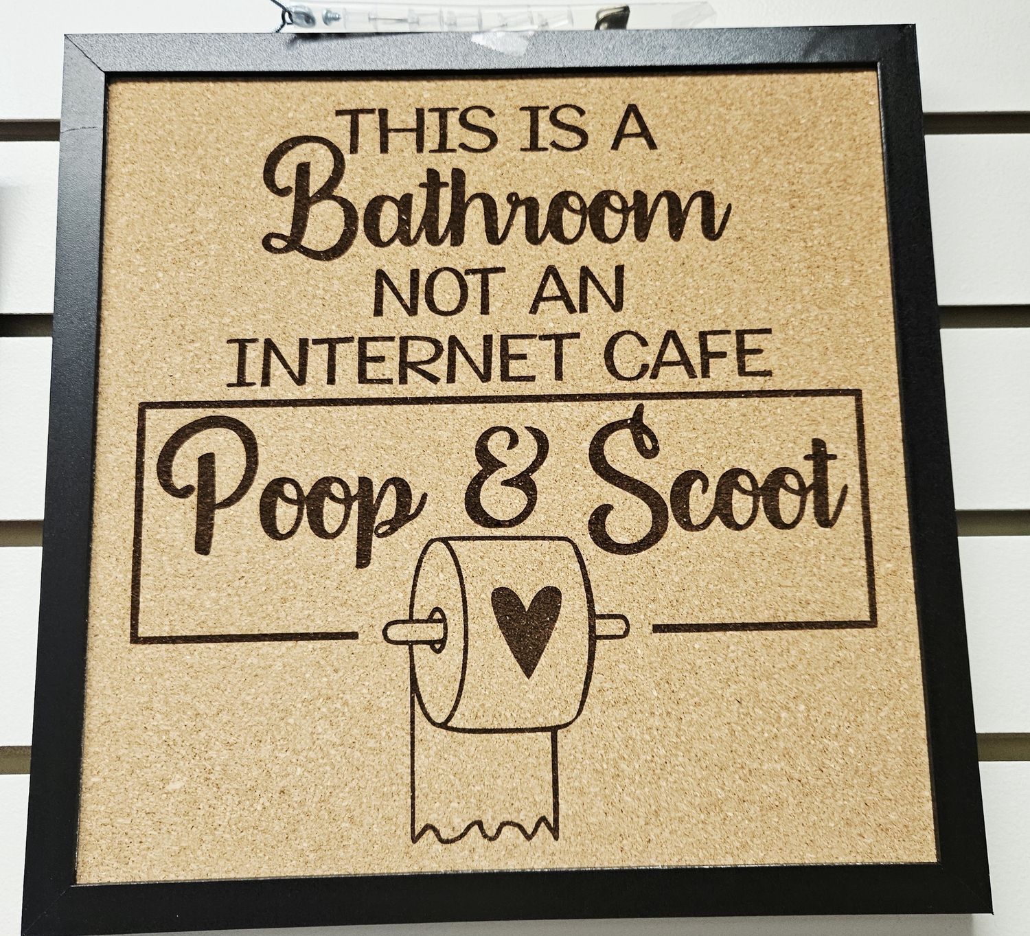Bathroom Poop &amp; Scoot sign