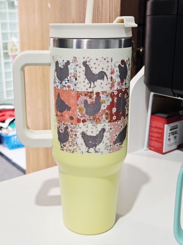 Zero clucks given stainless steel tumbler