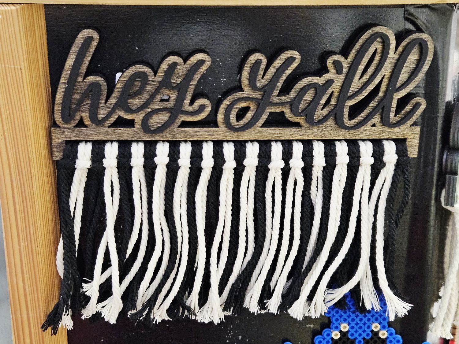 Hey ya'll macrame magnet