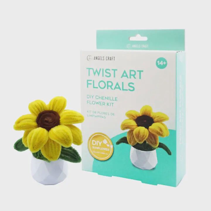 Sunflower Chenille Stem Flower Kit