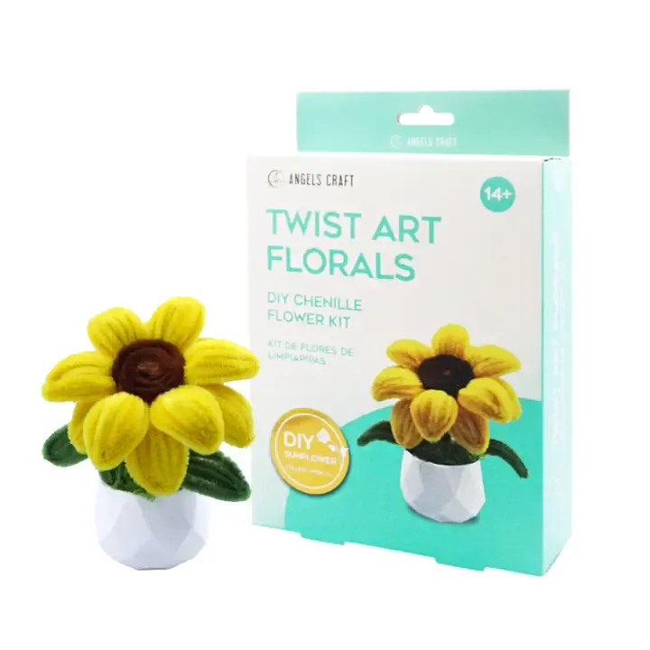 Sunflower Chenille Stem Flower Kit