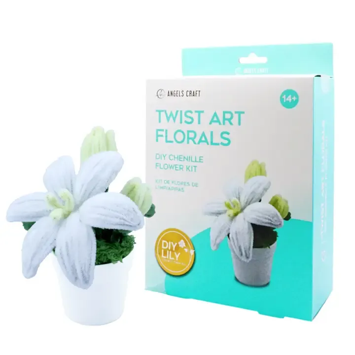 Lily Chenille Stem Flower Kit