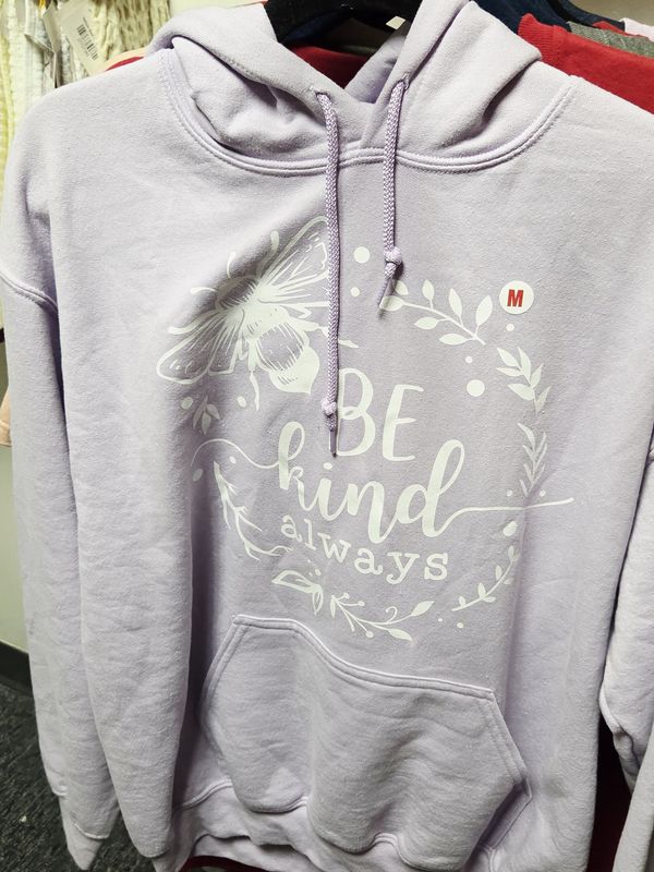 Be kind always purple hoodie