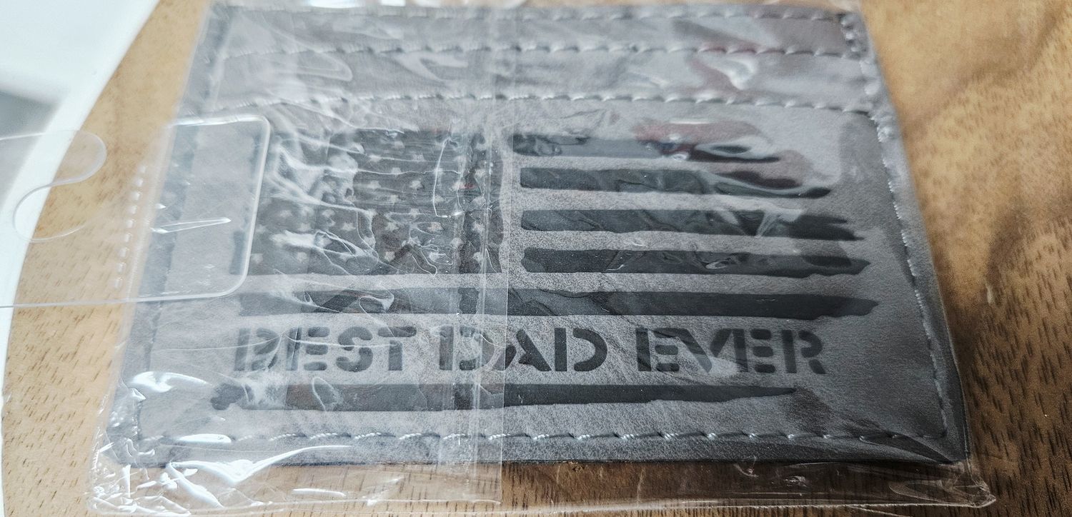 Best dad ever wallet money clip