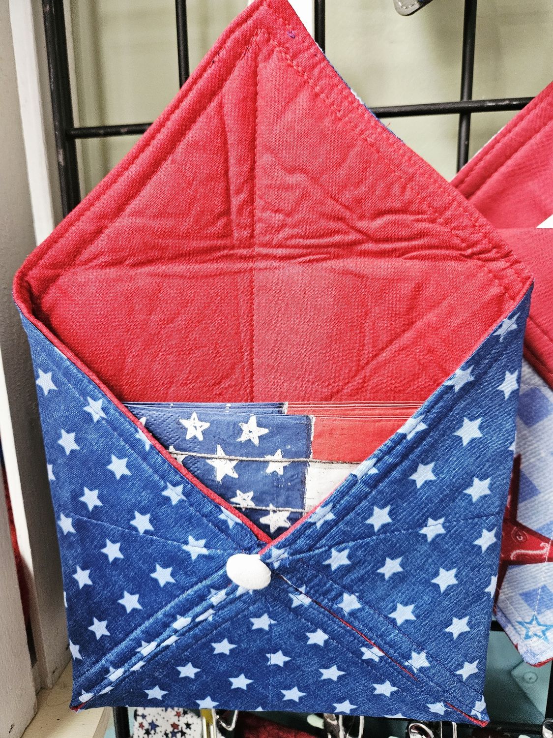 Blue w/ stars napkin holder