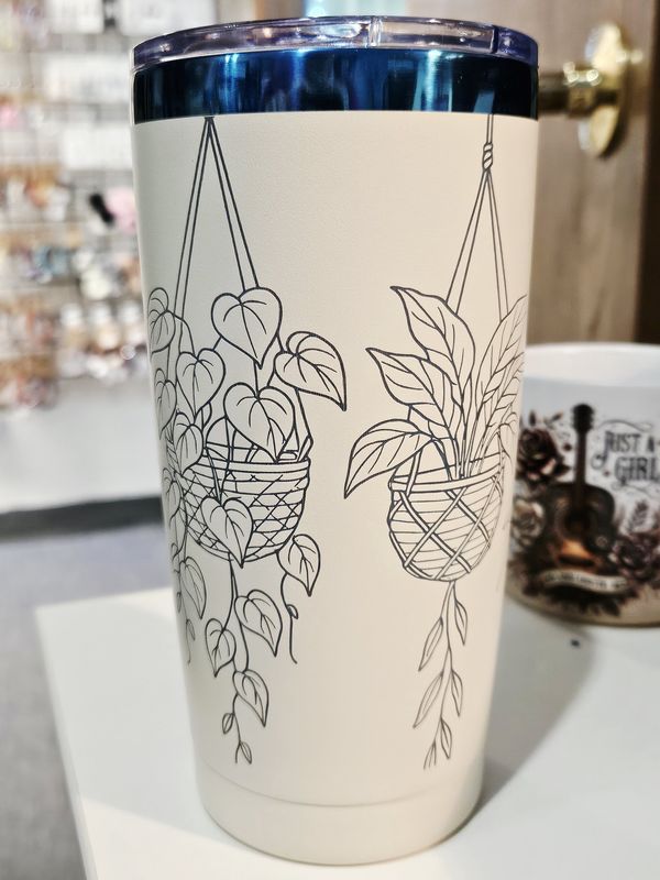 Hanging plant tumbler