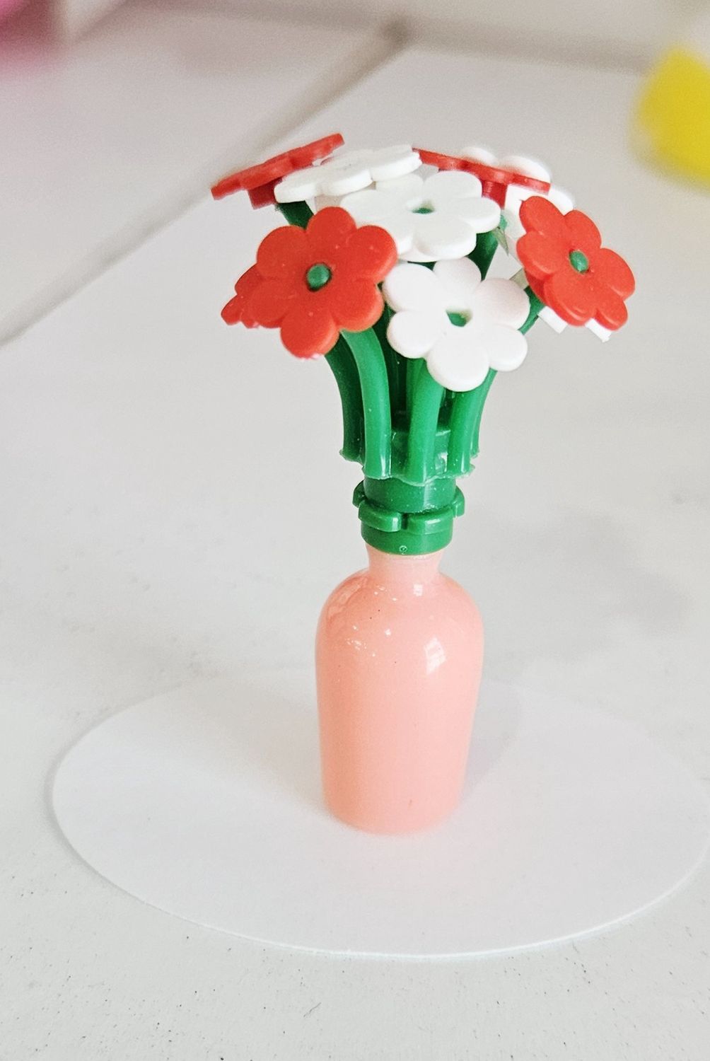 Mini Flower Pot Red/White Coral Vase