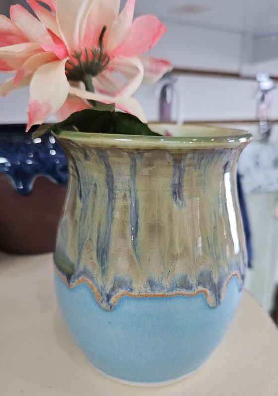 Vase Blue/Green/Brown