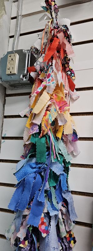 Rainbow Fabric Garland 10.5 Ft