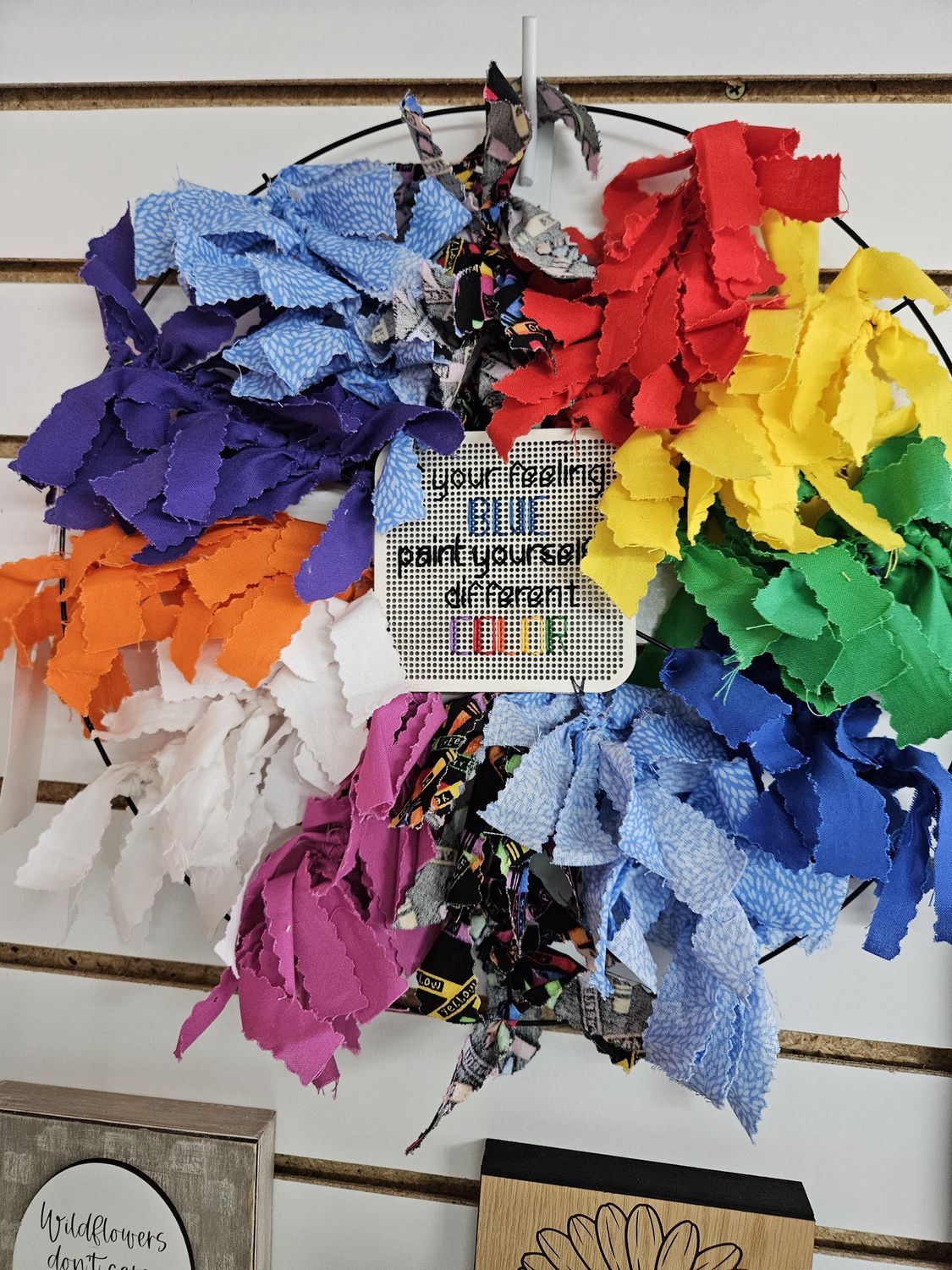 If You're feeling blue wall hanging