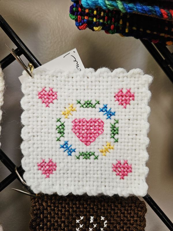 Hearts with Flower Wreath Coaster