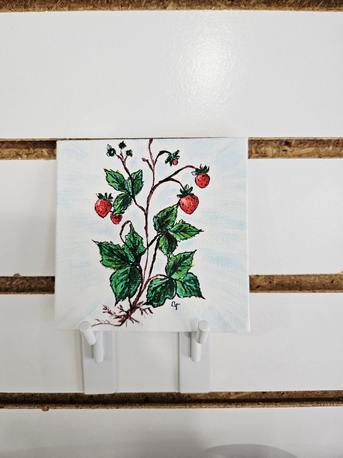 Strawberry Plant Painting