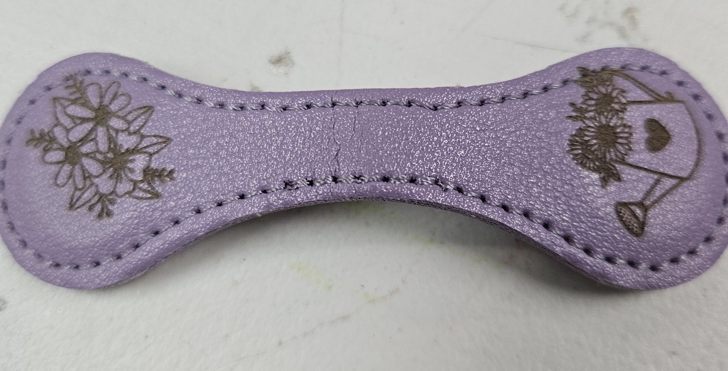 Magnetic Bookmark - Purple, Flowers/Can