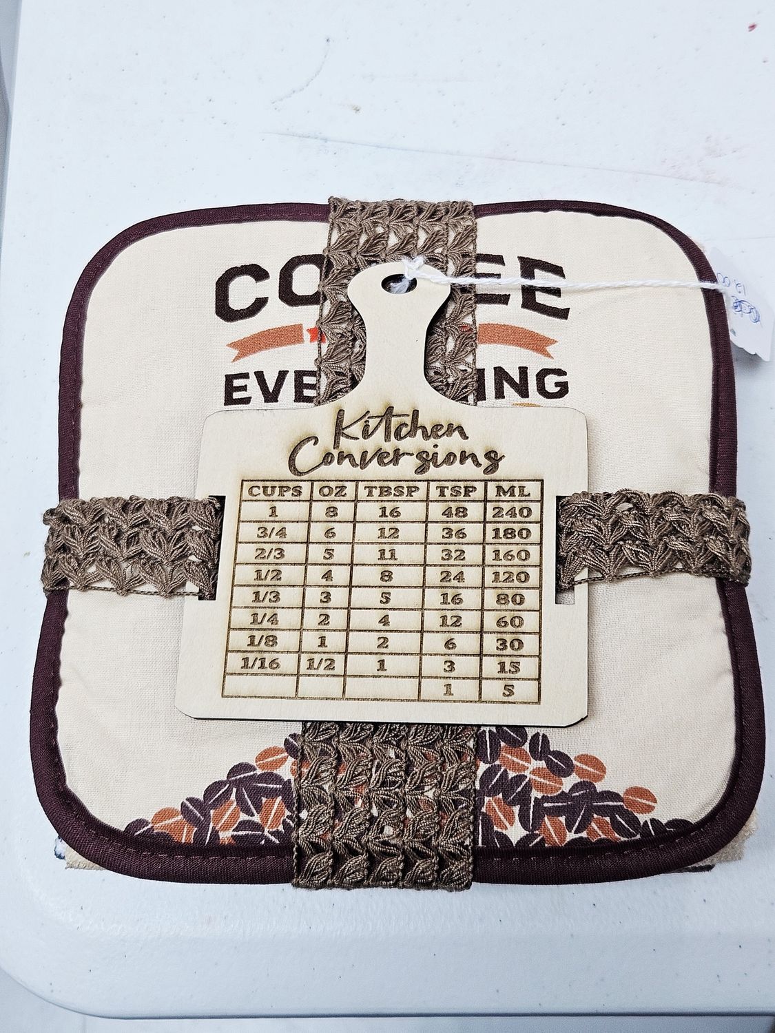 Kitchen Conversion Brown Coffee Towel Set