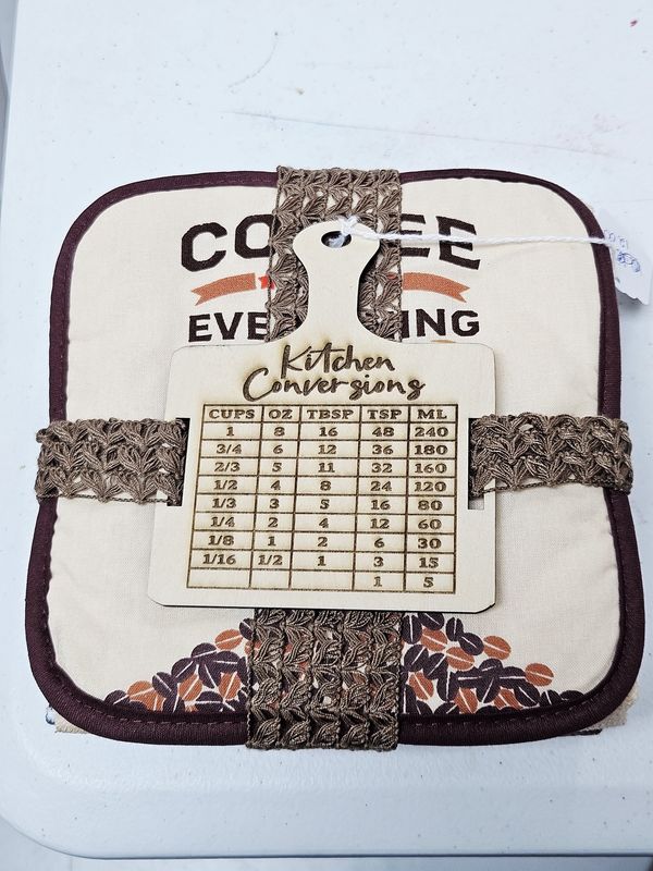 Kitchen Conversion Brown Coffee Towel Set