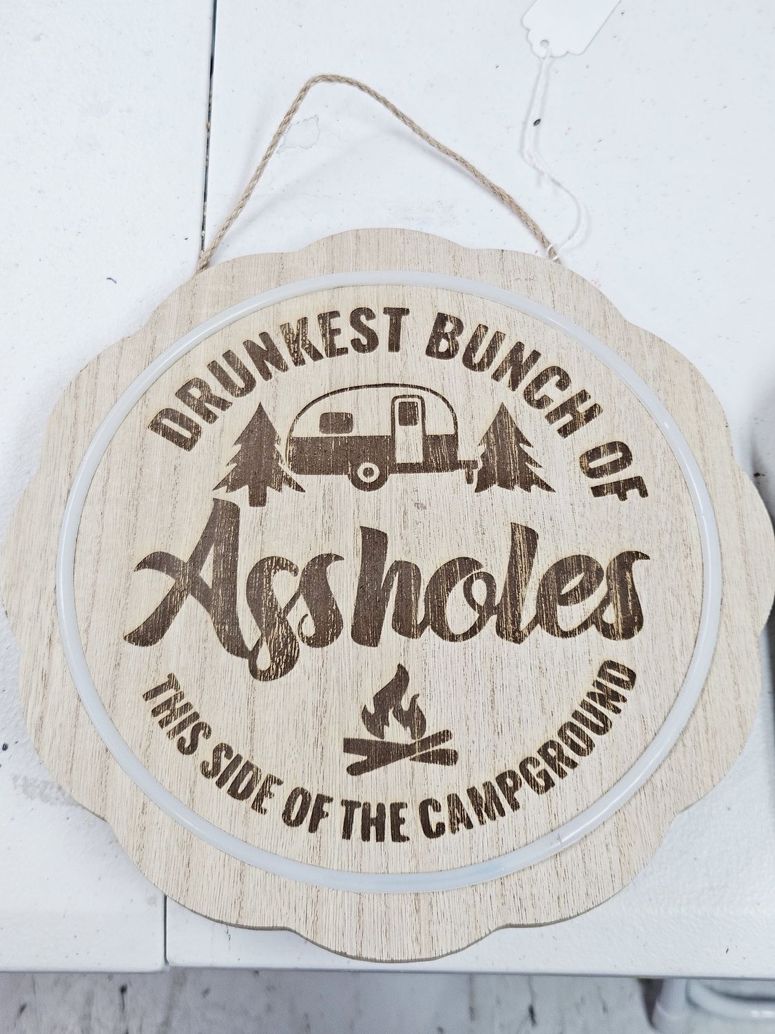 Drunkest Bunch of A**holes lighted sign
