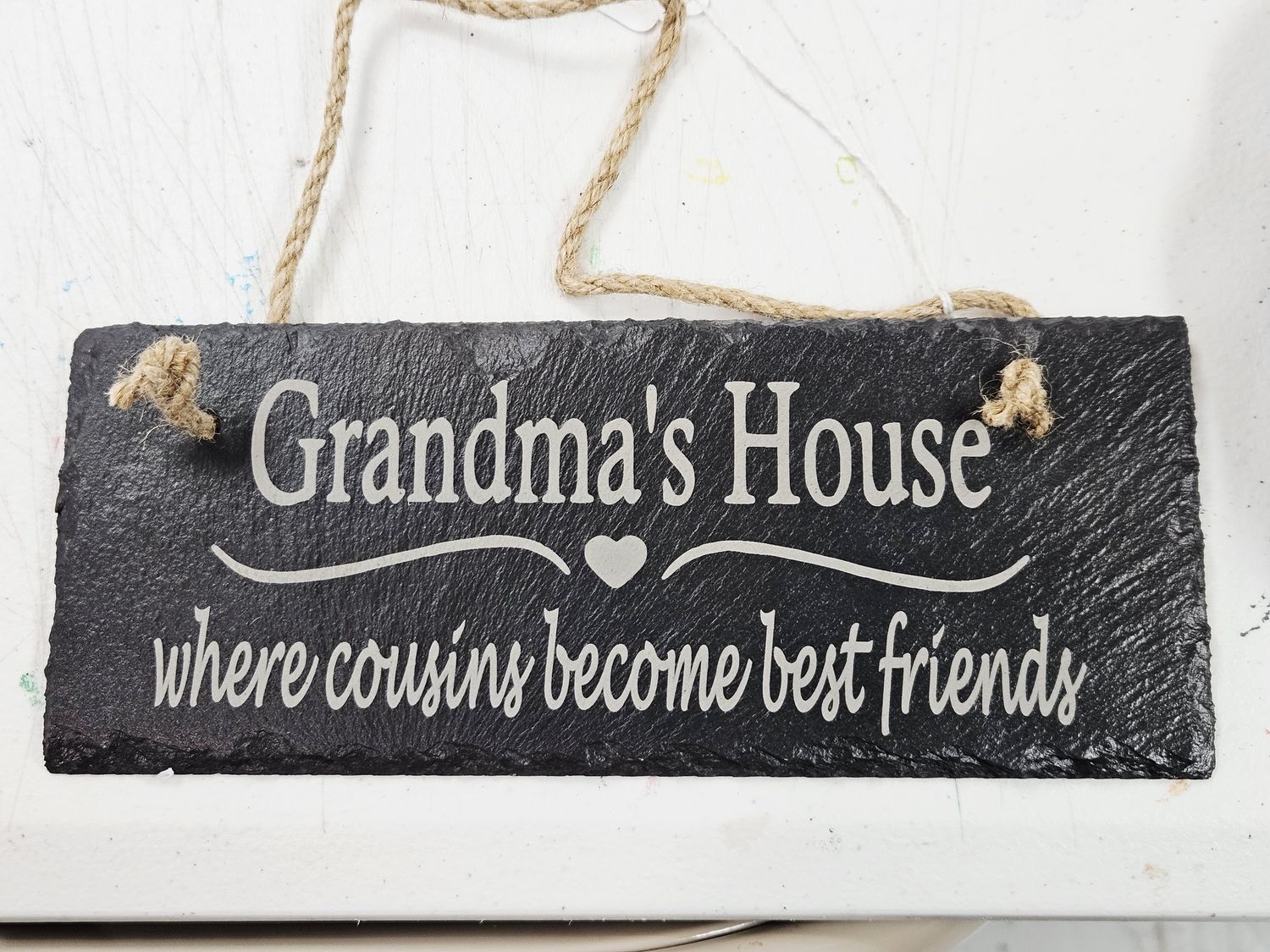 Grandma's House Slate Hanging Sign