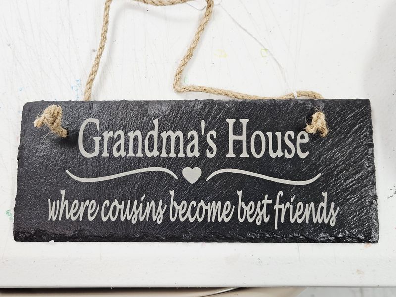 Grandma's House Slate Hanging Sign