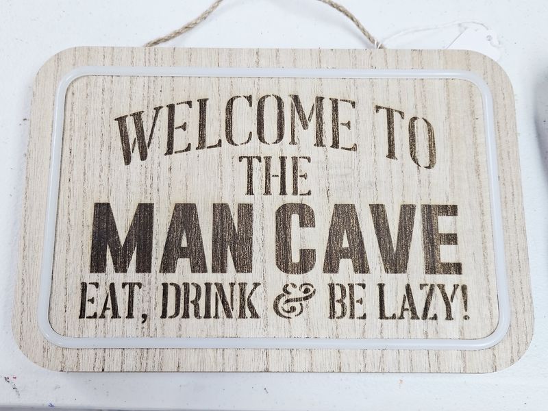 Mancave Lighted Sign