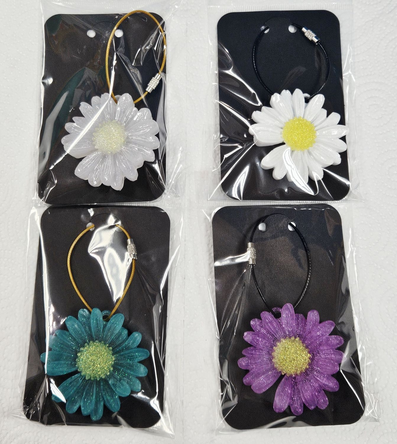 Flower Resin Keychain
