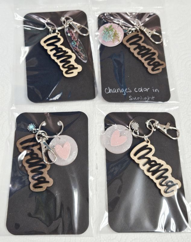 Mama Resin Keychain