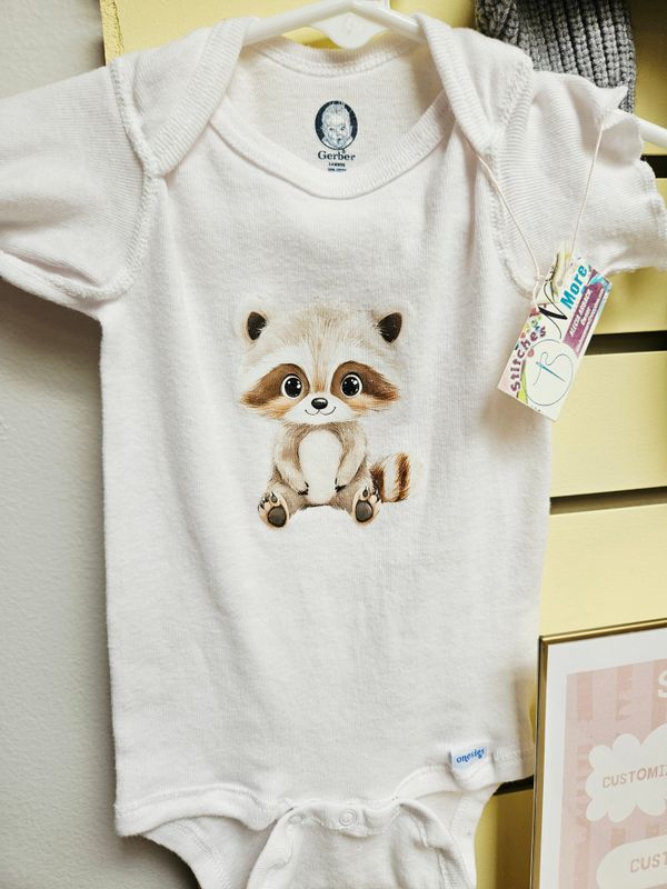 Racoon Onesie 3-6M