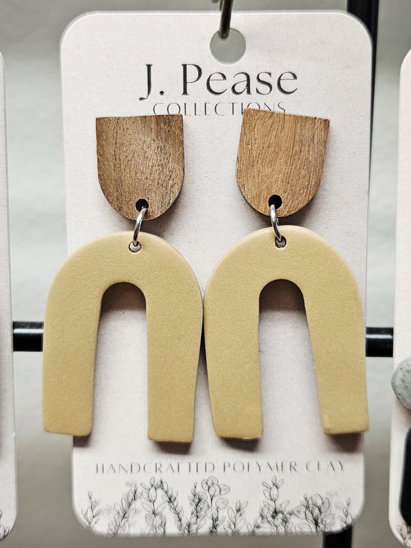 Brown Rainbow Dangling Earrings