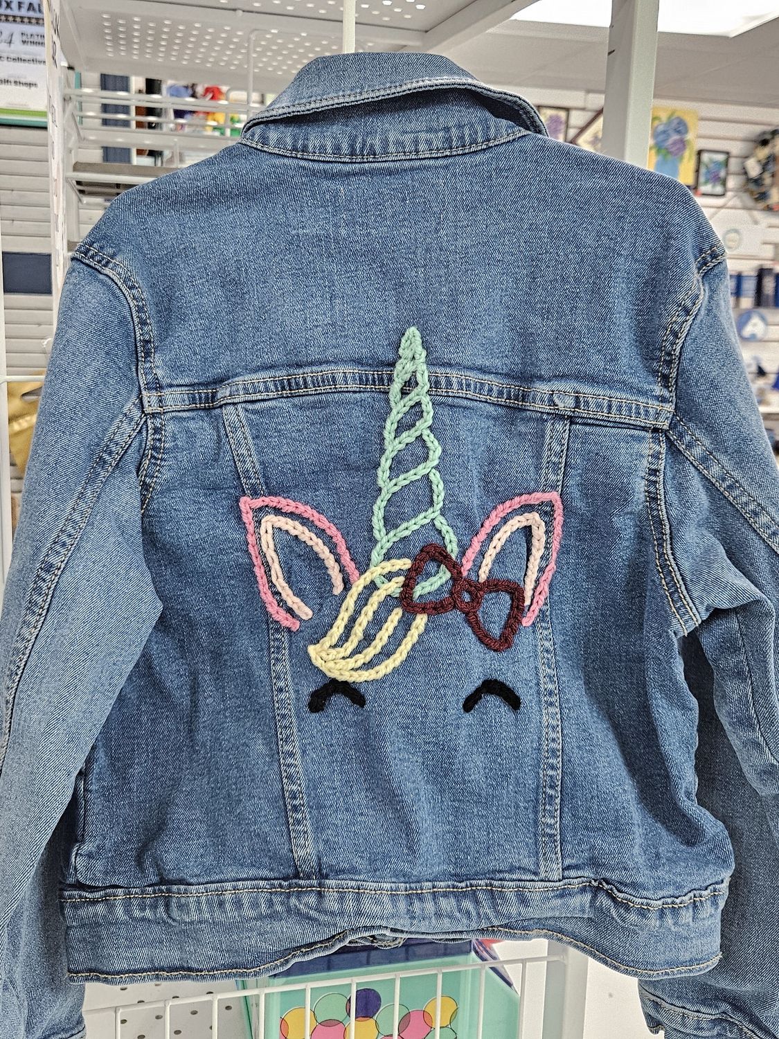 Denim Jacket w/Unicorn 8y
