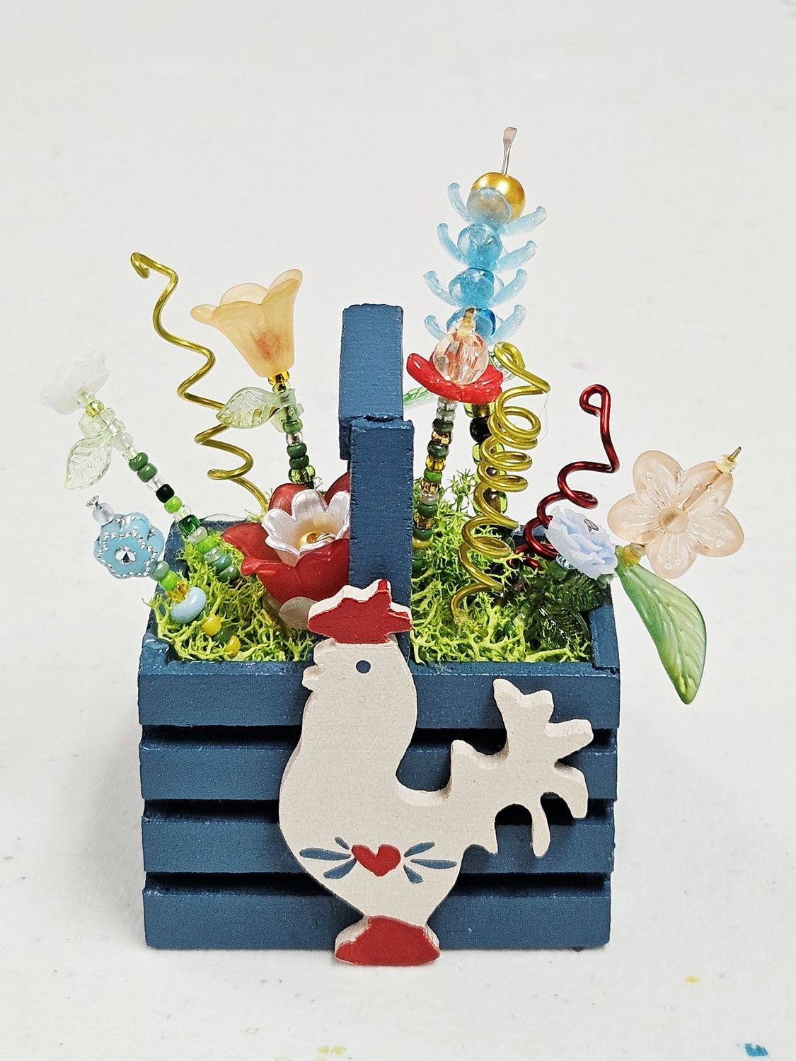 Chicken Basket Mini Flower Pot