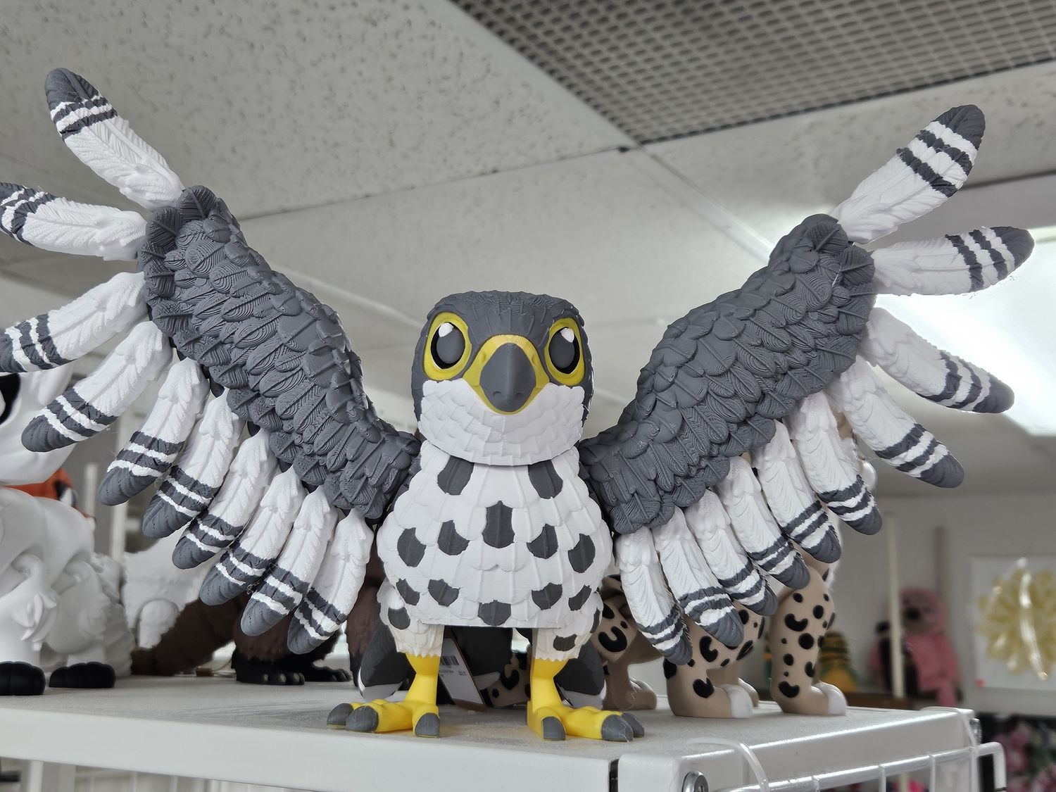 Grey &amp; White Falcon large