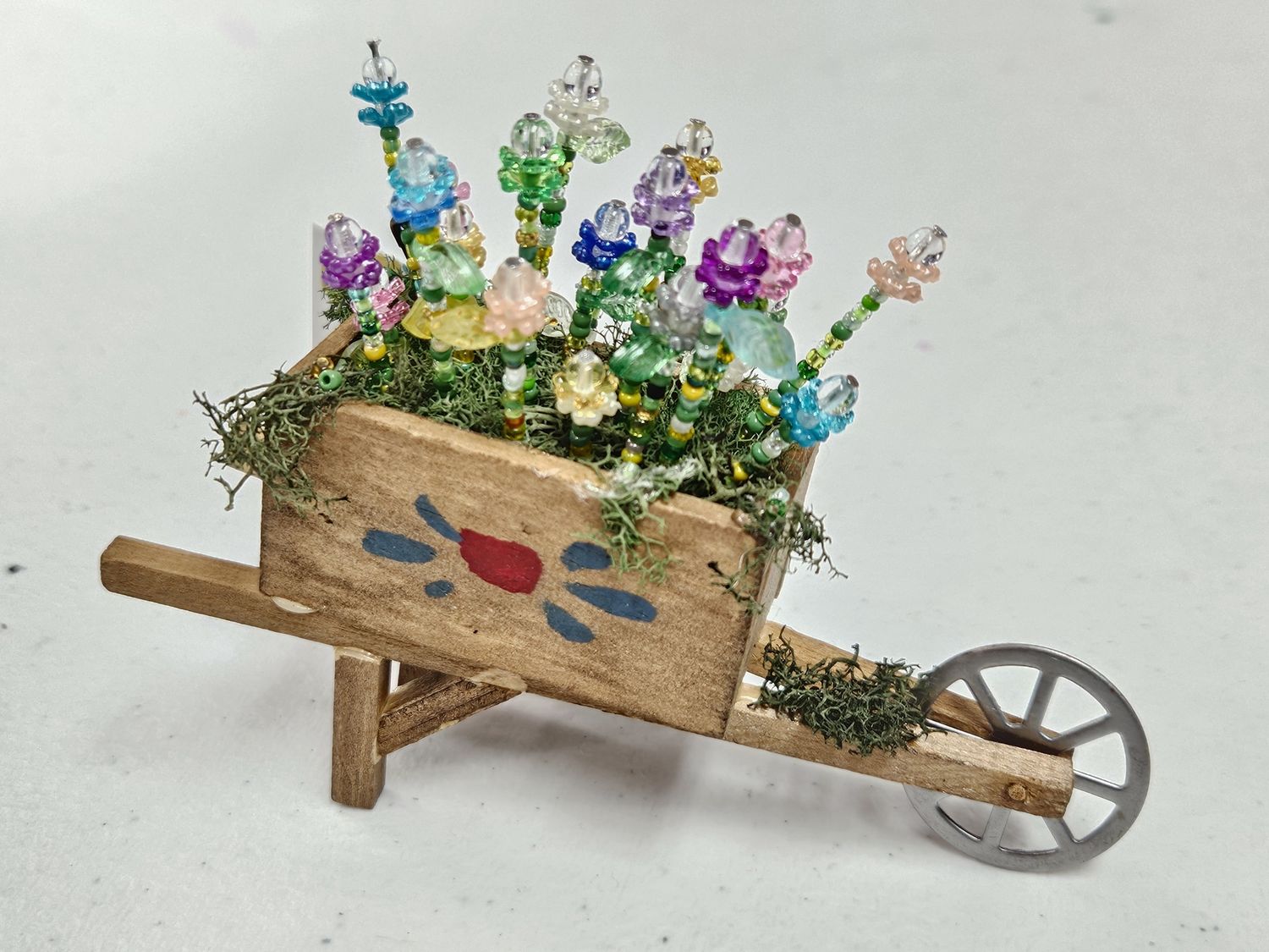 Wheelbarrow Mini flower pot