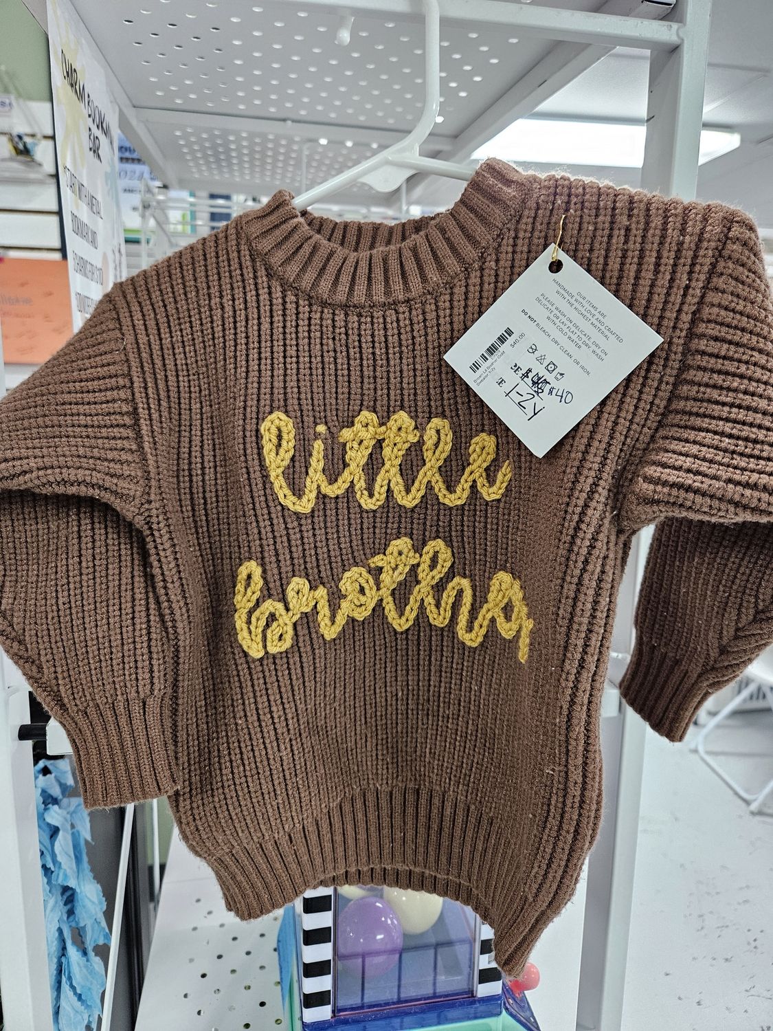 Brown Lil Brother Gold Sweater 1-2y