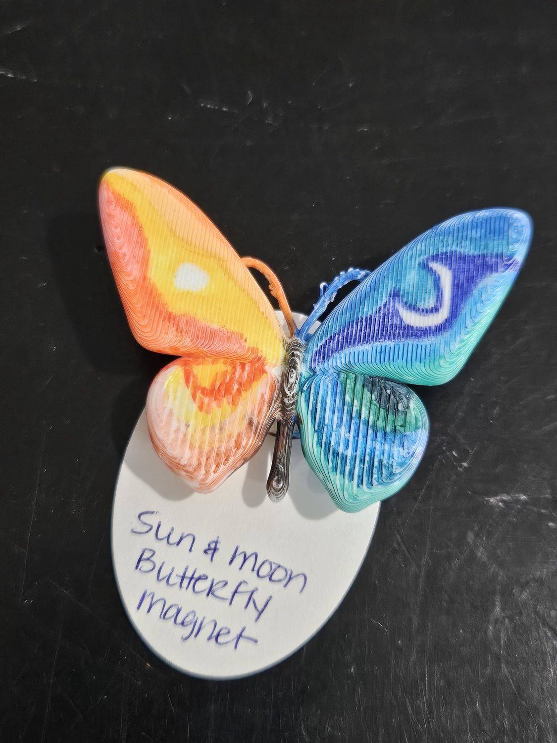 Sun and Moon Butterfly Magnet