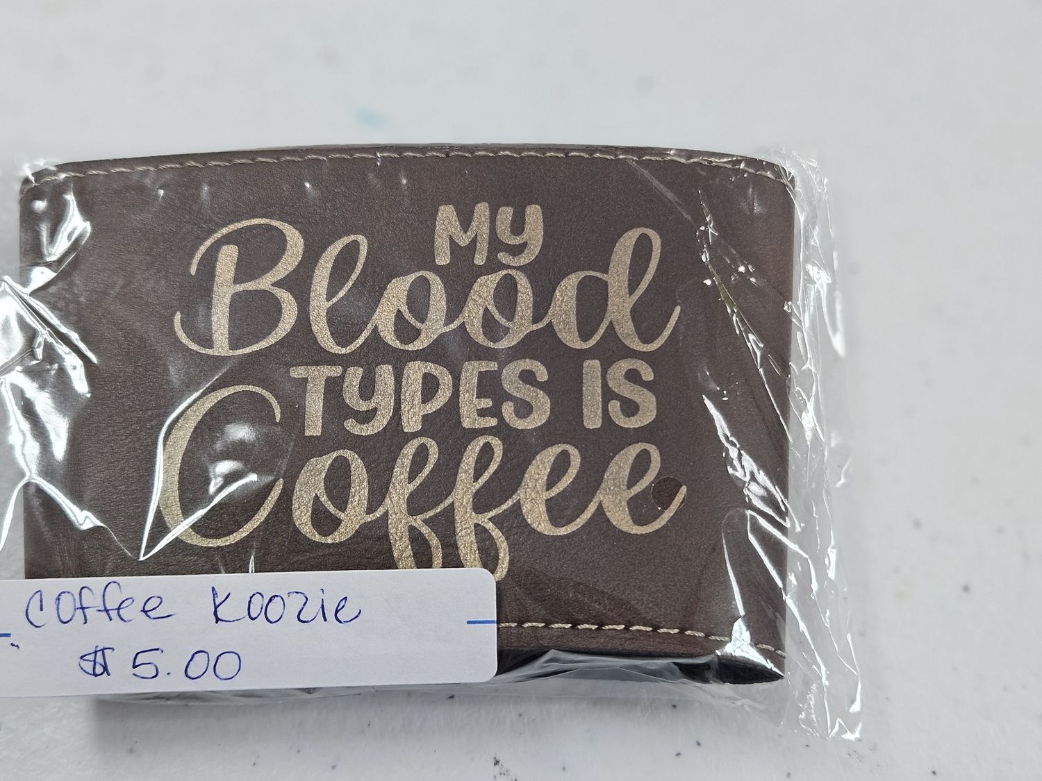 Blood Type Coffee Holder Dk Brown