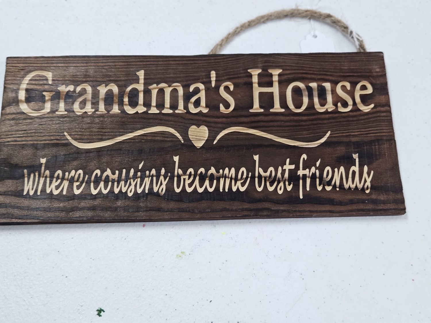 Grandma's House Dk Brown Wall Sign