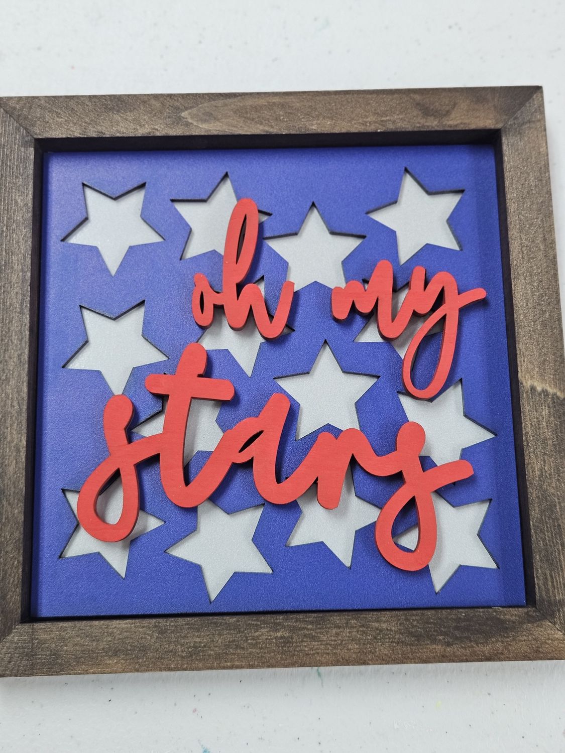 Oh My Stars Square Sign