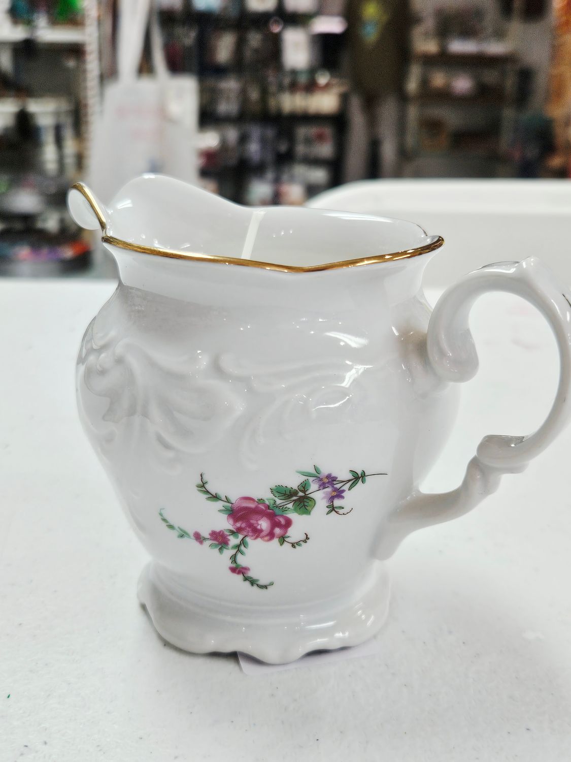 Cream Pitcher Lemon Grass/Orange Candle