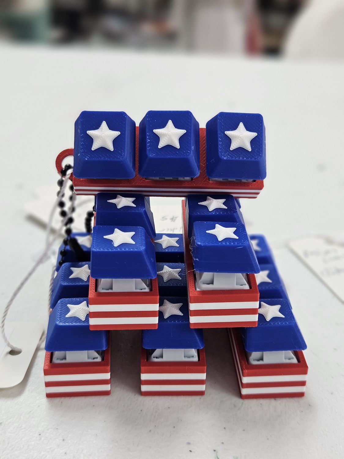 Clicker Keychain RWB