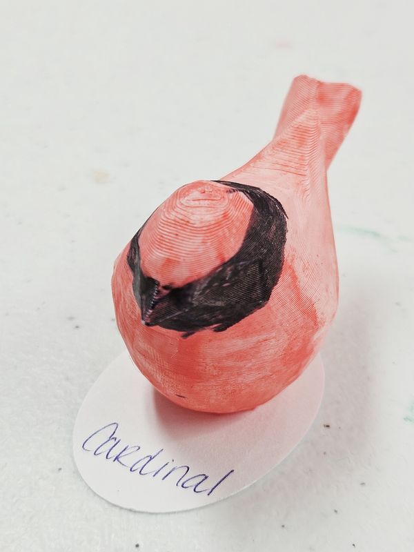 Cardinal Bird - 3D Printed